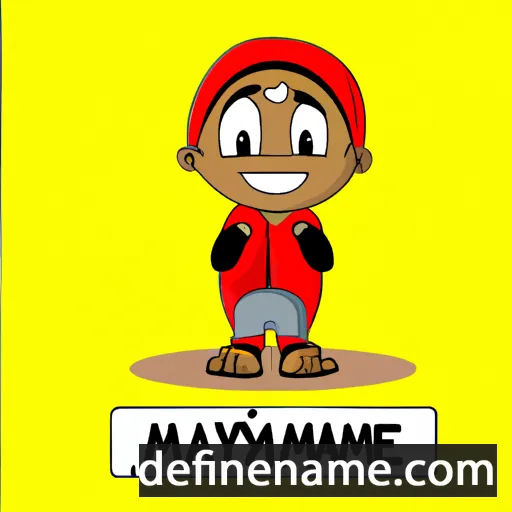 cartoon of the name Mayihlome