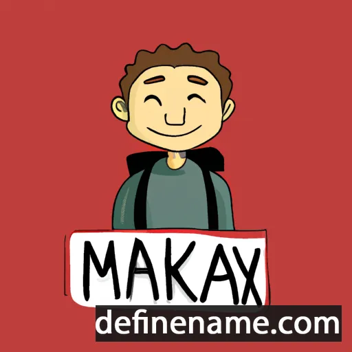 cartoon of the name Maykl