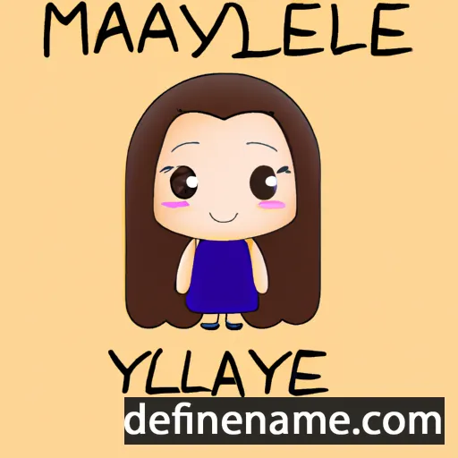 cartoon of the name Maylanie