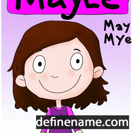 cartoon of the name Mayle