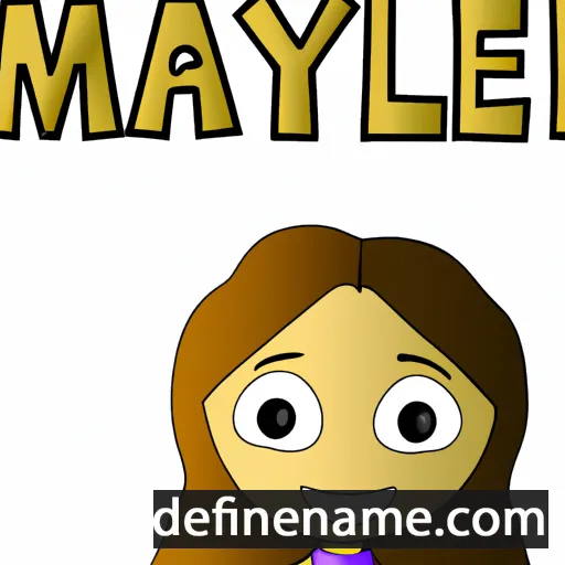 cartoon of the name Maylea