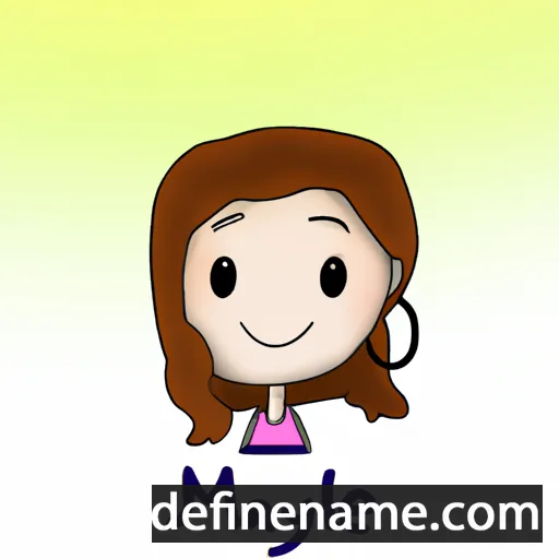 cartoon of the name Maylee