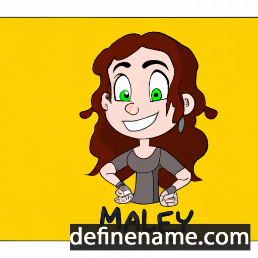 cartoon of the name Mayley