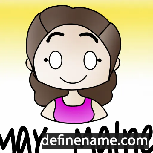 cartoon of the name Mayline