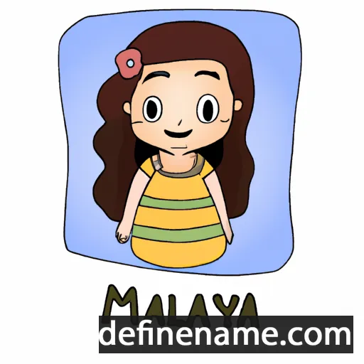 cartoon of the name Maylona