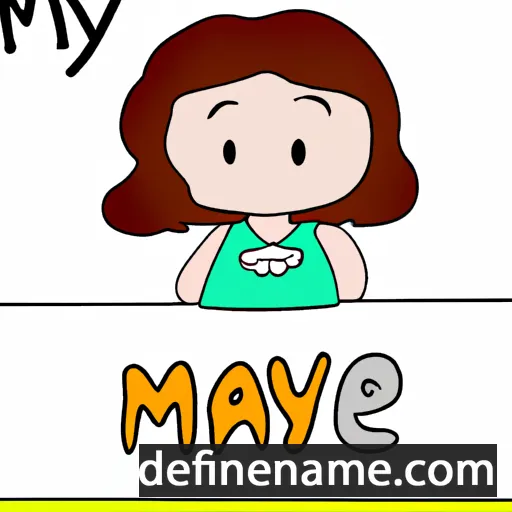 cartoon of the name Maymie