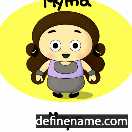 cartoon of the name Maymona