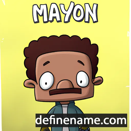 cartoon of the name Maynor