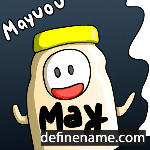 cartoon of the name Mayo