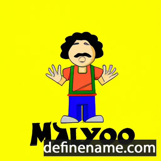 cartoon of the name Mayolo