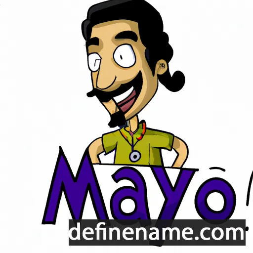 cartoon of the name Mayoor