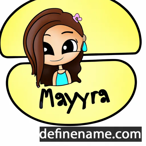 cartoon of the name Mayra