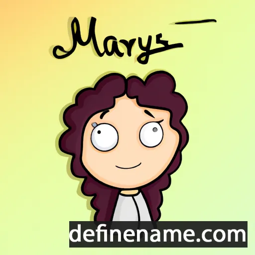 cartoon of the name Mayris