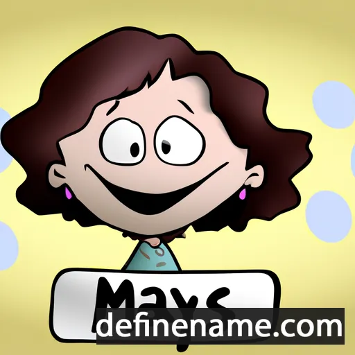 cartoon of the name Mays