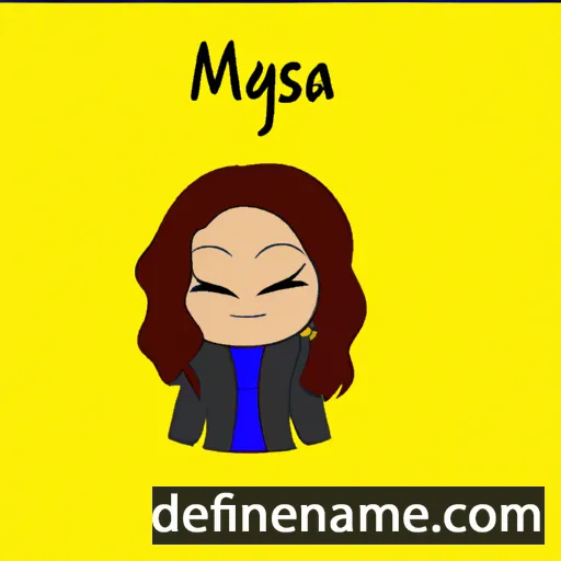 cartoon of the name Maysa