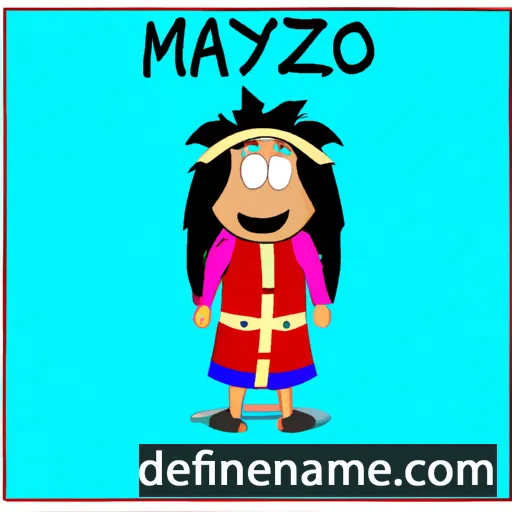 cartoon of the name Maysago'zal