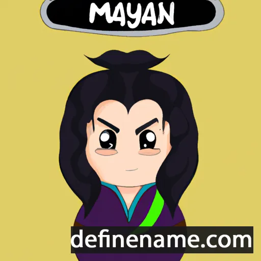 cartoon of the name Maysan