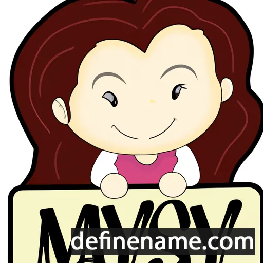 cartoon of the name Maysyn