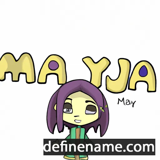 cartoon of the name Mayua