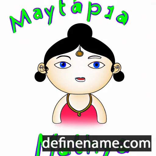 cartoon of the name Mayukhmita