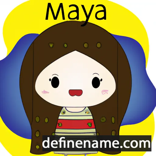 cartoon of the name Mayuna