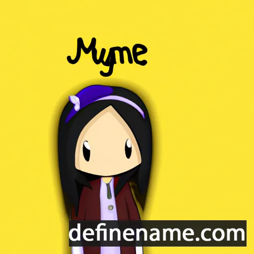 cartoon of the name Mayune