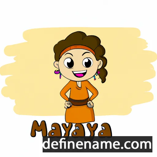 cartoon of the name Mayura