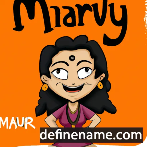 cartoon of the name Mayuri