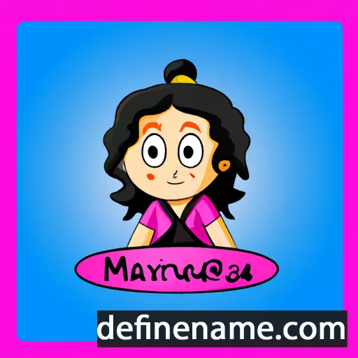 cartoon of the name Mayurika