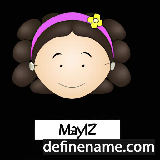 cartoon of the name Mayzelle