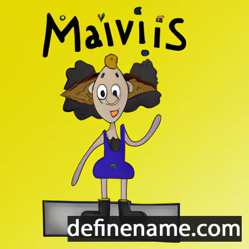 cartoon of the name Mažvilė