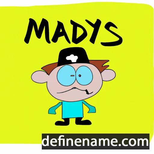 cartoon of the name Mažvydas