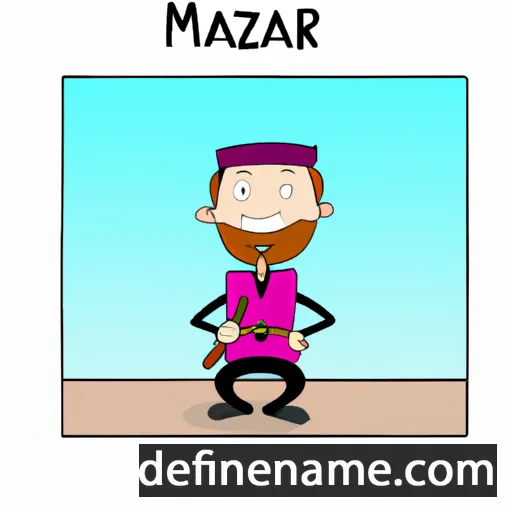 cartoon of the name Mazār