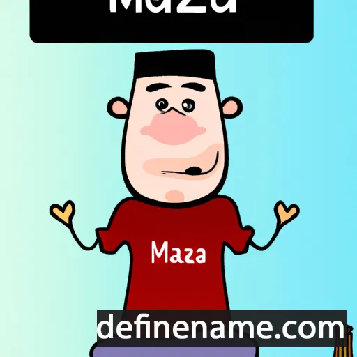 cartoon of the name Mazah