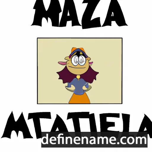 cartoon of the name Mazalta