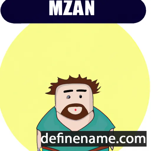 cartoon of the name Mazan