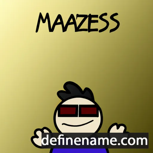 cartoon of the name Mazheas