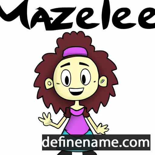 cartoon of the name Maziel