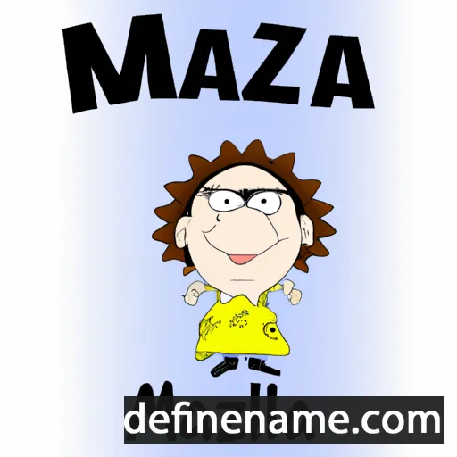 cartoon of the name Mazillia