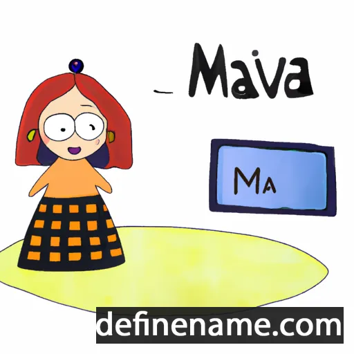 cartoon of the name Mazvita