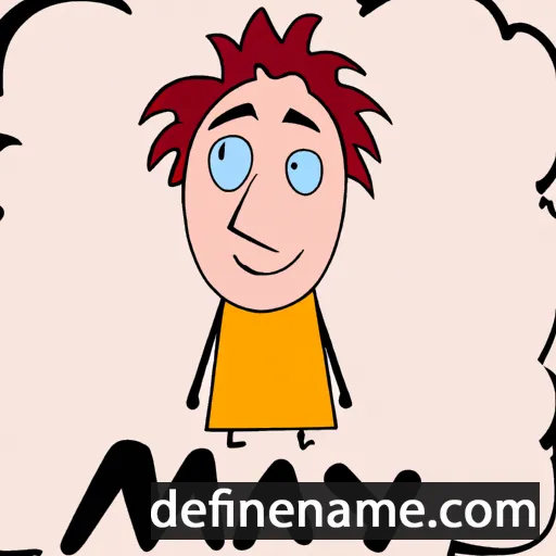 cartoon of the name Mazy