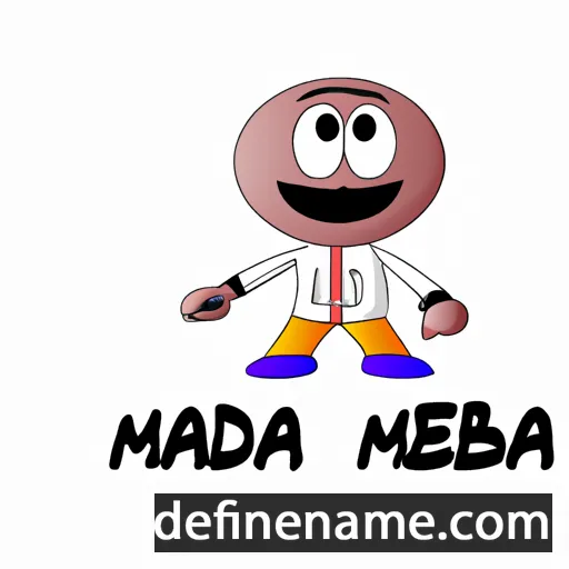 cartoon of the name Mbada