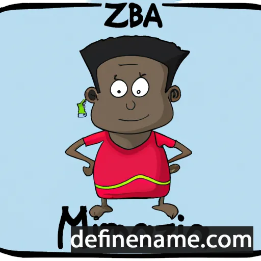 cartoon of the name Mbazima