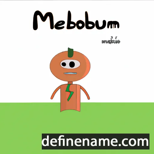 cartoon of the name Mboutidem