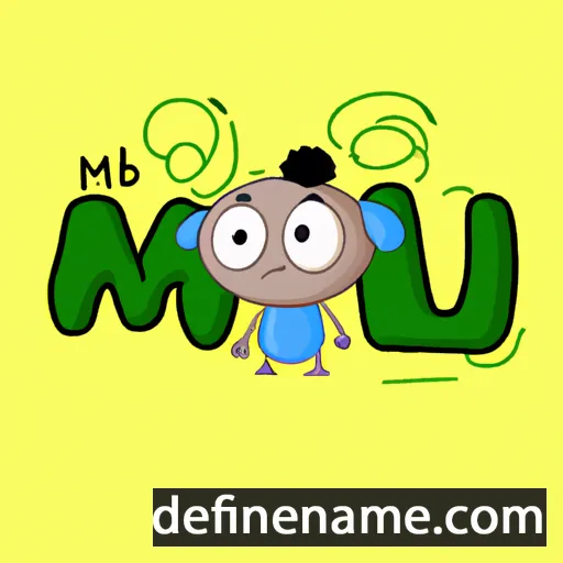 cartoon of the name Mbù