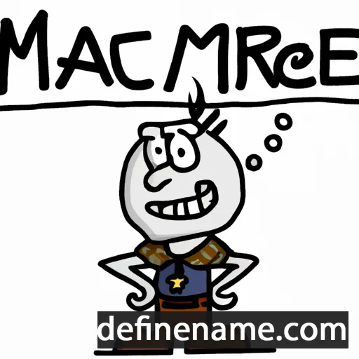 cartoon of the name McCrae