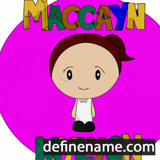 cartoon of the name Mckaylyn