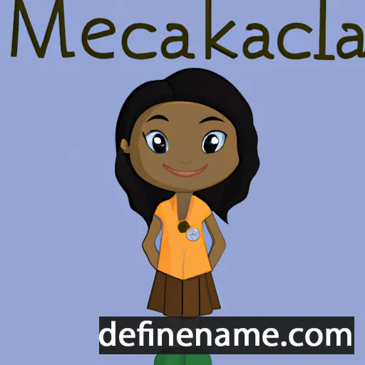 cartoon of the name Mckeila