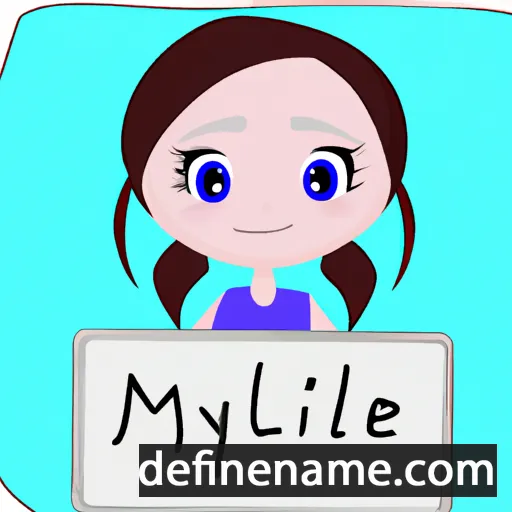 cartoon of the name Mckylie