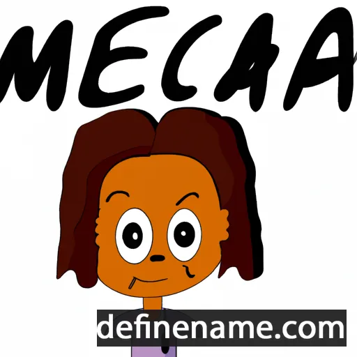 cartoon of the name Mécia